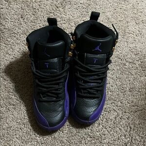Black and Purple Jordan 4